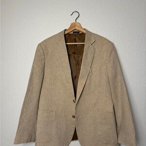 Men's Tan Blazer linen cotton 42S